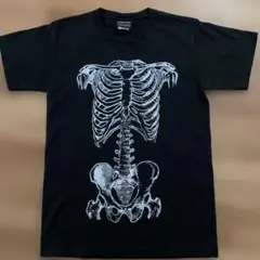 WALL OF FAME Tシャツ ドクロ　スカル ブラック M 骨格