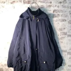 【ヴィンテージ】レトロ バックかぶせデザイン コート古着usedAS31