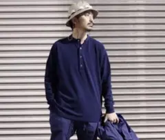 ノンネイティブ　CLERK HENLEY NECK L/S TEE COTTON