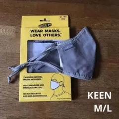【未使用品】マスクカバー　キーン　グレー　1枚　M/L　マウスカバー　マスク