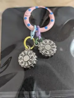 ピアスフック付きキーホルダー