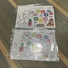絵本 ノンタン 40周年 シールセット 書き下ろしぬり絵付き 2枚セット