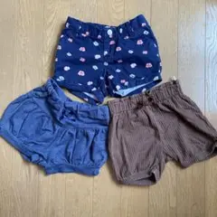 ショートパンツ　3枚　90 95
