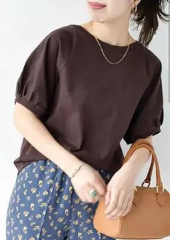 SHIPS any　抗菌防臭　USAコットン ボリューム スリーブ TEE