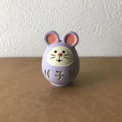 【美品】デコレ コンコンブル 干支だるま ねずみ