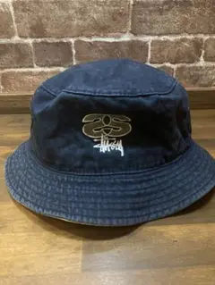 希少　old stussy ハット　90s フェードネイビー
