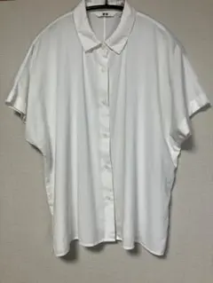 【UNIQLO】半袖シャツ S ホワイト