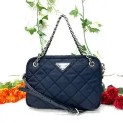 ❤️ 美品 PRADA ナイロン キルティング 2way ハンドバッグ 正規品 ❤️