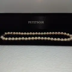 petitsoirパールネックレス(全長40cm)　フォーマルネックレス