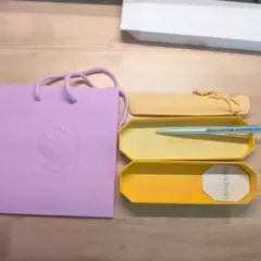 SWAROVSKI 水色ペンとケースセット