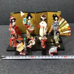 昭和 玩具 ミニチュア日本人形 舞妓12点セット