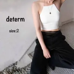 determ デターム Halter Cami キャミソール サイズ2 ホワイト
