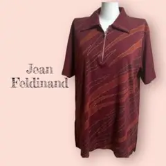 八　レディース　トップス　Jean Feldinand 半袖　襟付き　ファスナー