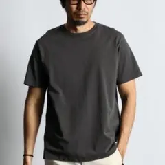 ダファーベーシックワンポイントTシャツＬチャコールグレーＬ完売品