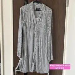 Abercrombie & Fitch ストライプ シャツワンピース