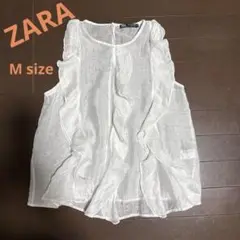 ザラ　シアーブラウス　Mサイズ