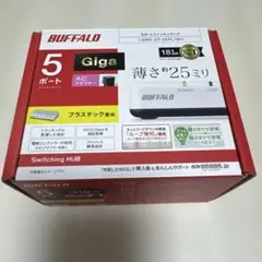 バッファロー　5ポートスイッチングハブ　LSW6-GT-5EPL/WH