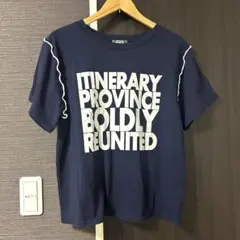 美品✨️kutir ネイビー プリント Tシャツ 半袖 クティール