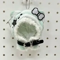 10cm　ぬいぐるみ服　グリーンのポンチョ　ぬい服