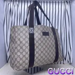 【格安】GUCCI×グッチ A4収納可能PVCトートバッグ