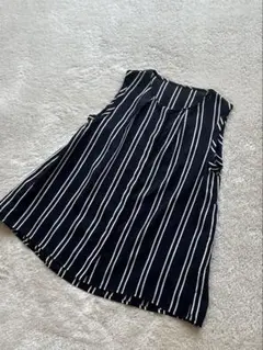 新品✨Petit Maison ノースリーブシフォンブラウス ストライプ柄【M】