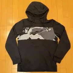 【美品】NIKE ナイキ DRI-FIT パーカー 迷彩 黒 Mサイズ