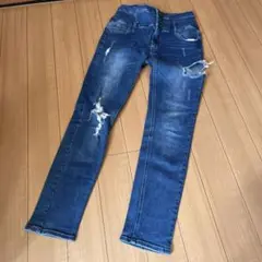 I N G N I ダブルボタンスキニーデニム
