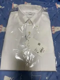 ホワイト コットン 長袖シャツ Mサイズ