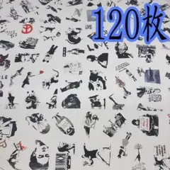 バンクシー　シールシート　ステッカー　120枚　ストリートアート