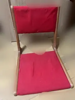 折りたたみ式座椅子　レッド
