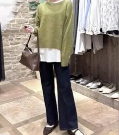 グローバルワーク デニムフレアパンツ M