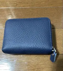 【超美品】財布 カードケース 小銭入れ 本革 ネイビー
