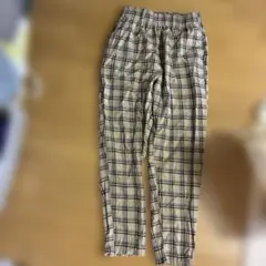 WEGO チェック柄 Sサイズ ジョガーパンツ