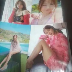 森香澄 榎原依那 本郷柚巴 水着 雑誌 切り抜き ラミネート加工 80ページ