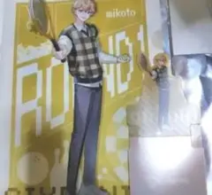 シクフォニ　ラウンドワンコラボ　mikoto クリアファイル　コースター