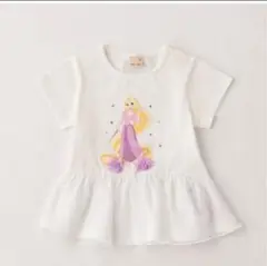 完売品！タグ付き新品　プティマイン　ラプンツェルグラフィックTシャツ　ホワイト