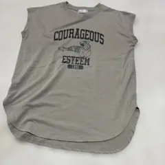値下げ　Helm ノースリーブTシャツ ベージュ