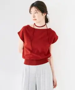 ココディール　新品タグ付　ワンショルダーニット　25AW　レッド