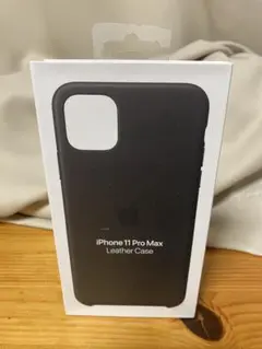 iPhone 11 Pro Max Leather Caseブラック新品、未開封