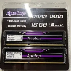 Apotop DDR3 1600 16GB (8GB x 2) メモリー
