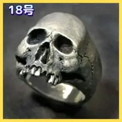 新品 人気 指輪 リング 18号 スカル ドクロ パンク ヴィンテージ