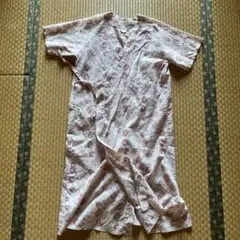 レトロ　花柄半袖　パジャマ