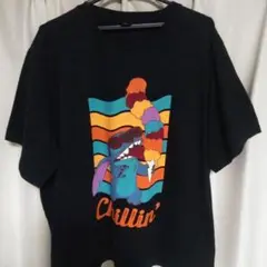 Disney ディズニー ステッチ アイス Tシャツ ブラック