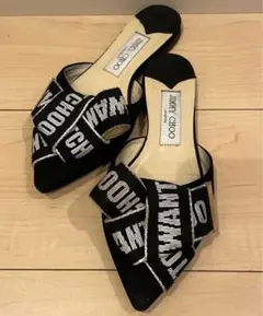 JIMMY CHOO リボン フラットミュール