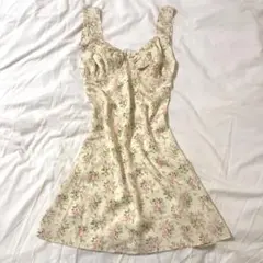 バレエコア フェアリーグランジ フラワー キャミ ワンピース タンクトップ