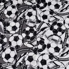 サッカーボール柄生地 はぎれ