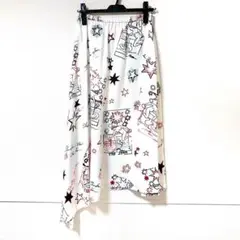 【ダイアグラム】スタープリントフレアスカート