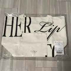 Her lip to ロゴトートバッグ アイボリー