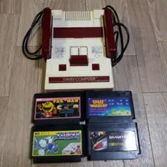 ファミリーコンピュータ 本体とゲームソフト4本セット　ジャンク扱い