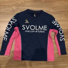 svolme 長袖サッカーウェア ネイビー/ピンク